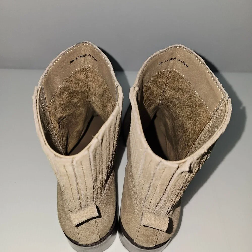 Dolce Vita Linny H20 Chelsea Ankle Boot Womens 9.5 Brown Suede Waterproof Fall